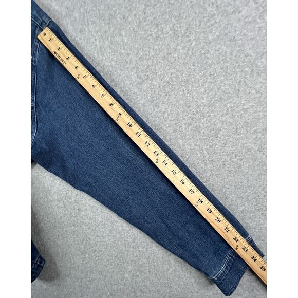 Quacker Factory Womens XL Denim Jacket Rhinestone Pearl Butterfly Embellished - Picture 15 of 16